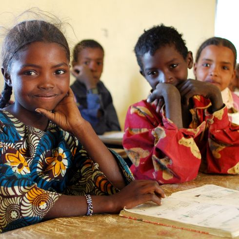 Filles à l'école